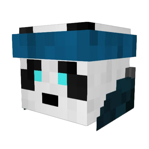 ForsakenMilk Minecraft avatar head, 3D render
