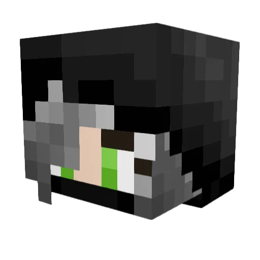 ForsakenRelic Minecraft avatar head, 3D render