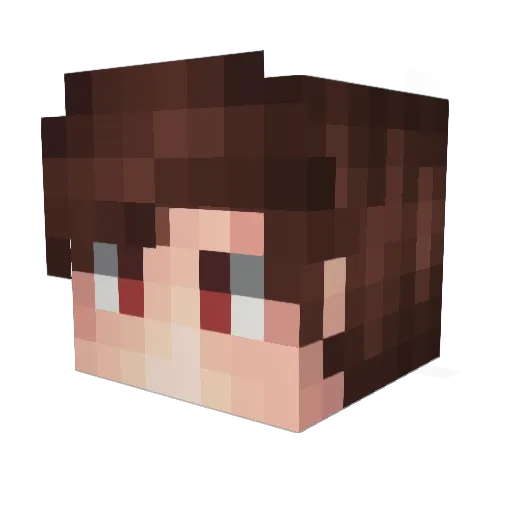 Forsapoxx Minecraft avatar head, 3D render