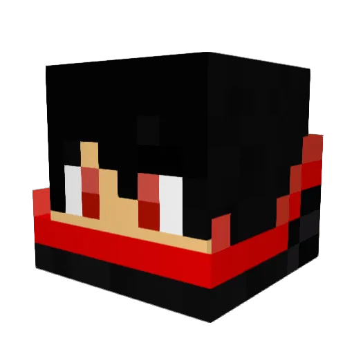Forside Minecraft avatar head, 3D render