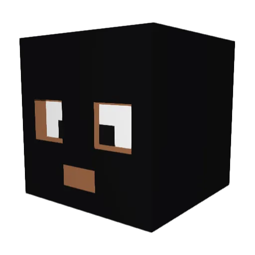 Forstalk Minecraft avatar head, 3D render