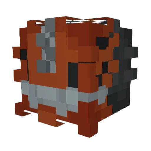 Forstm Minecraft avatar head, 3D render