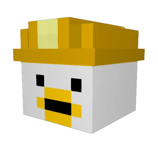 Fort_Major Minecraft avatar head, 3D render