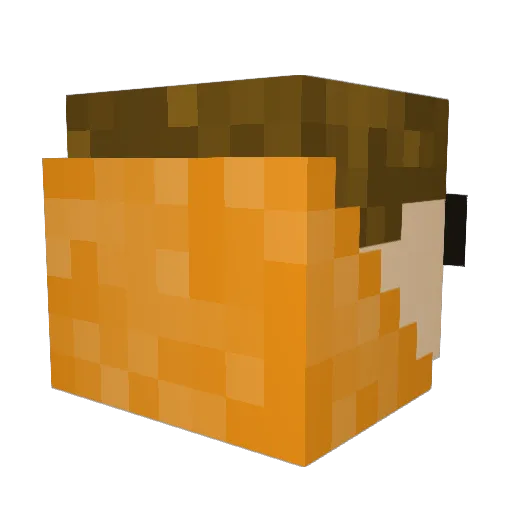 FortbiteX Minecraft avatar head, 3D render