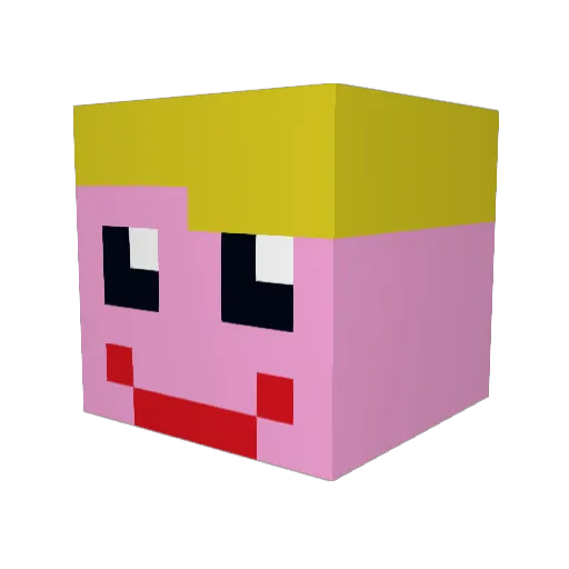 Fortcraft010 Minecraft avatar head, 3D render