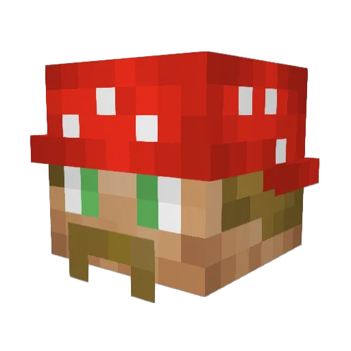 ForteMartello Minecraft avatar head, 3D render