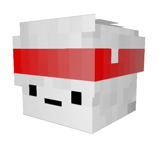 Fortelam Minecraft avatar head, 3D render