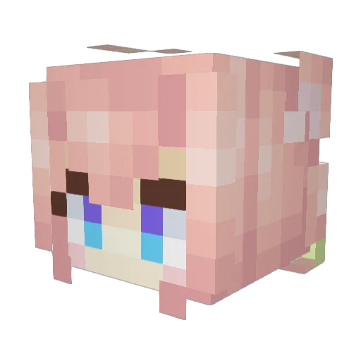 Fortenz_alpha Minecraft avatar head, 3D render