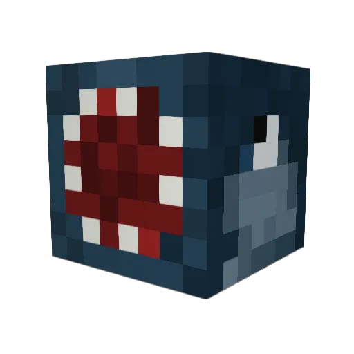 Fortevan Minecraft avatar head, 3D render