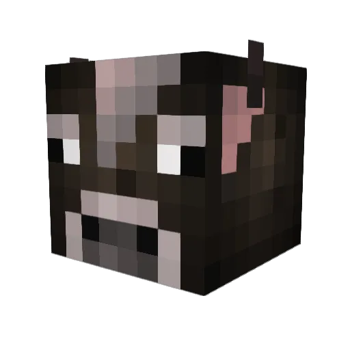 Forthil Minecraft avatar head, 3D render