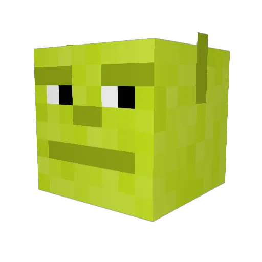 Forthium Minecraft avatar head, 3D render