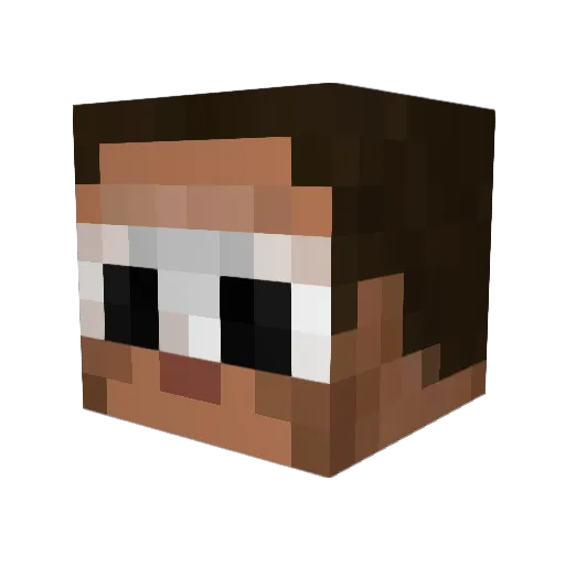 Fortiniz0r Minecraft avatar head, 3D render