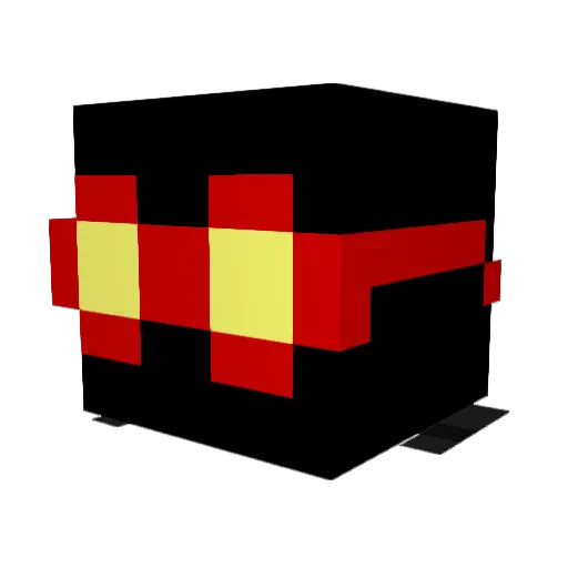 FortisPro Minecraft avatar head, 3D render