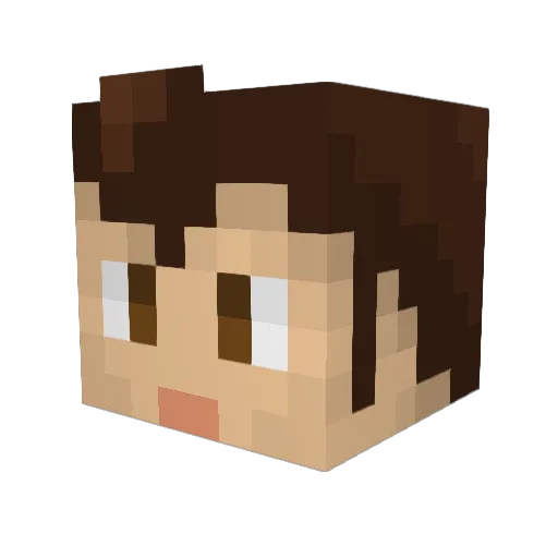 FortisVentus Minecraft avatar head, 3D render