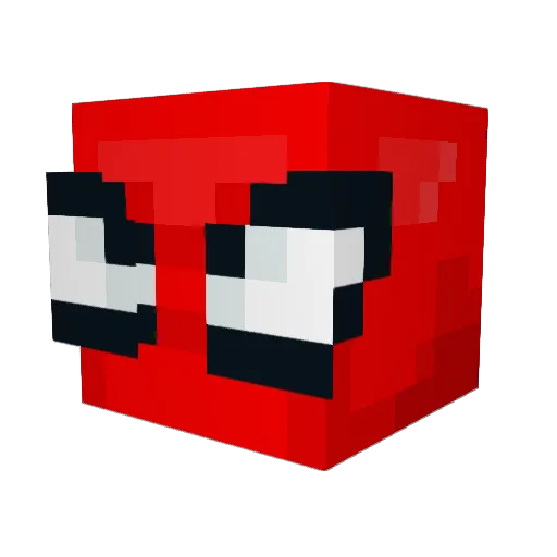 FortixM Minecraft avatar head, 3D render