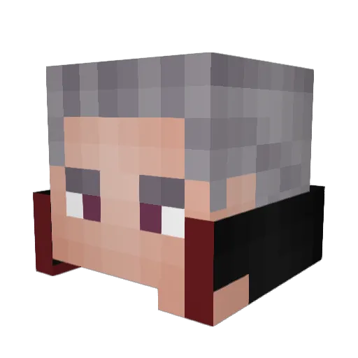 Fortnite16019 Minecraft avatar head, 3D render