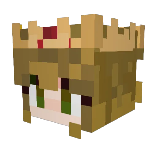 FortniteGamer14 Minecraft avatar head, 3D render