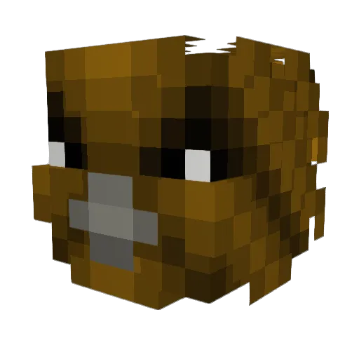 FortniteGamerman Minecraft avatar head, 3D render