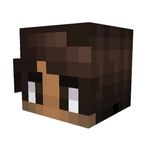 FortniteScotBurg Minecraft avatar head, 3D render