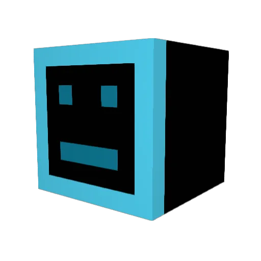Fortnite_Bush Minecraft avatar head, 3D render