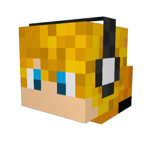 Fortnite_lover68 Minecraft avatar head, 3D render
