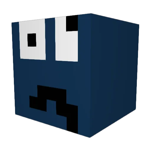 Fortniteliam Minecraft avatar head, 3D render
