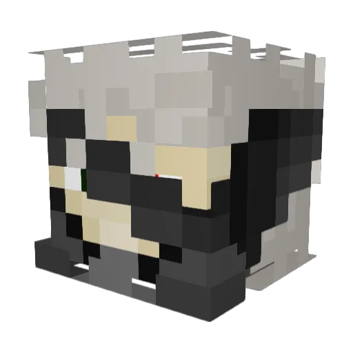 FortnutPlayer66 Minecraft avatar head, 3D render
