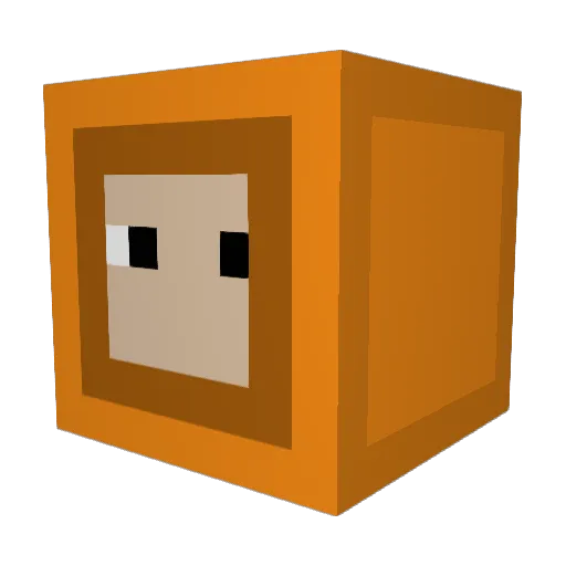 FortressMann Minecraft avatar head, 3D render