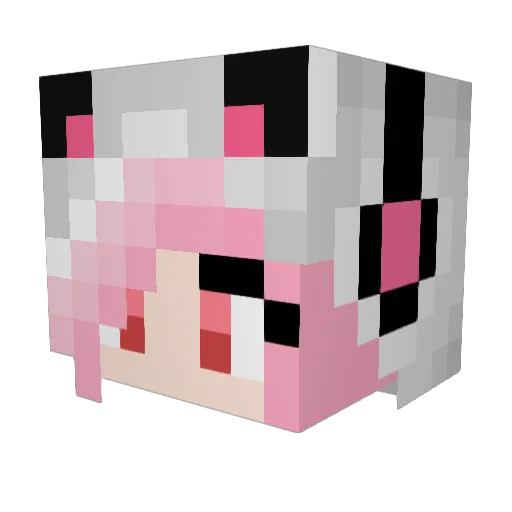 Fortuna04 Minecraft avatar head, 3D render