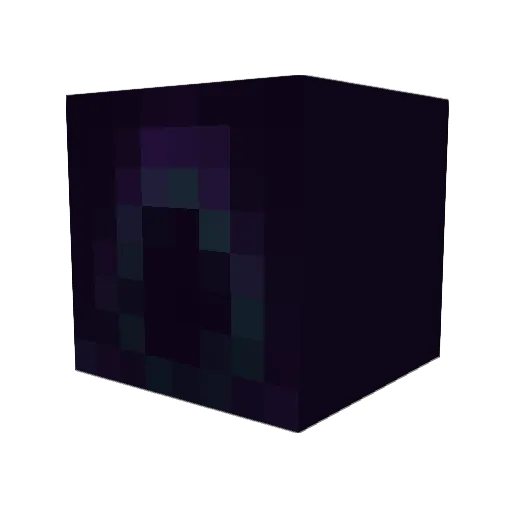 Fortune_Youtube Minecraft avatar head, 3D render