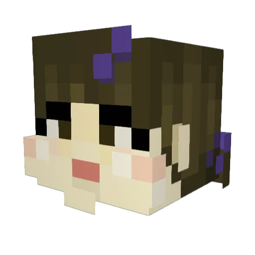 Fortunesmith Minecraft avatar head, 3D render