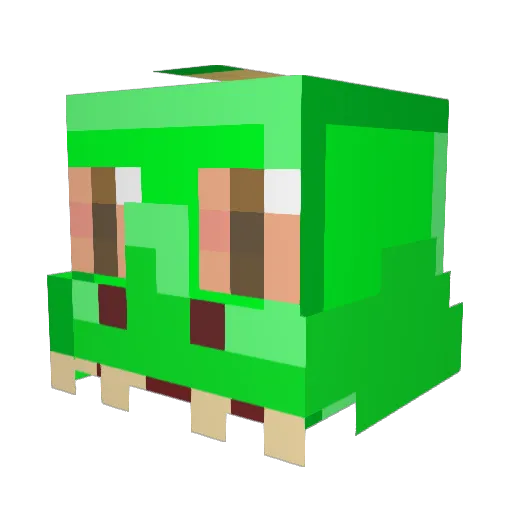 Fortunitydesigns Minecraft avatar head, 3D render