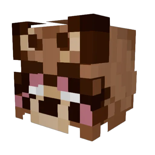ForverFAB Minecraft avatar head, 3D render
