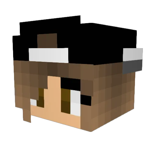 Forythien Minecraft avatar head, 3D render