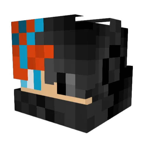 ForzaHorizonrac Minecraft avatar head, 3D render