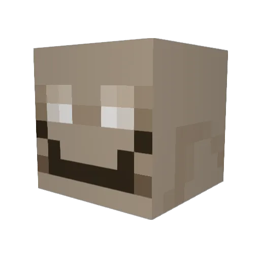 Forzero Minecraft avatar head, 3D render