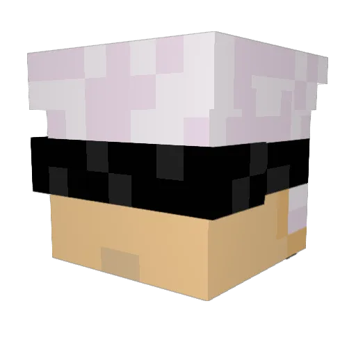 Fosban9 Minecraft avatar head, 3D render