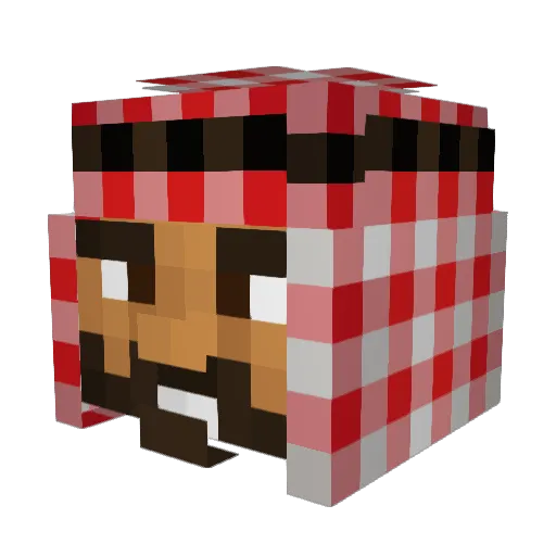 Fosco226 Minecraft avatar head, 3D render