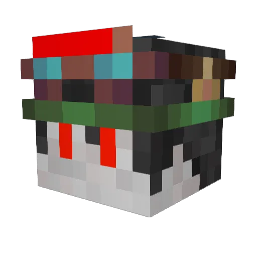 Foshay99 Minecraft avatar head, 3D render