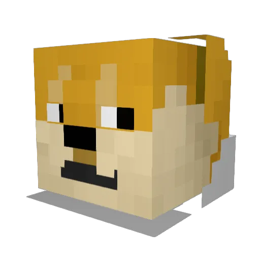 FoskyM Minecraft avatar head, 3D render
