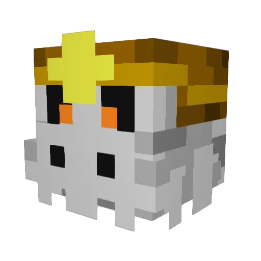 FossilGuy27 Minecraft avatar head, 3D render