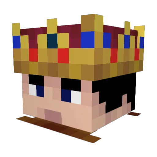 Fossyvlie Minecraft avatar head, 3D render