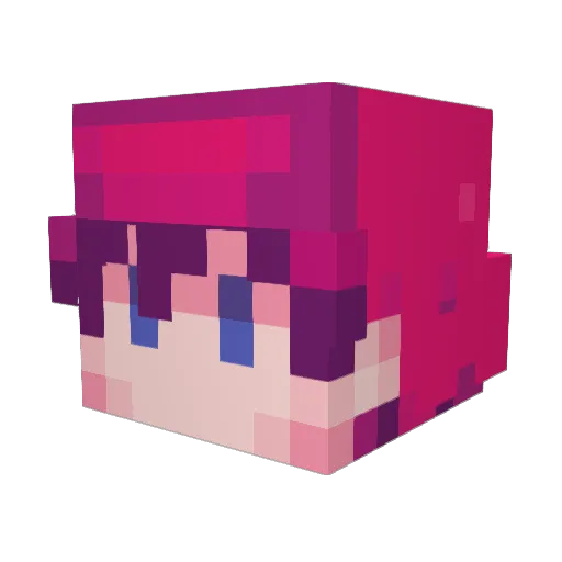 FosterDK Minecraft avatar head, 3D render