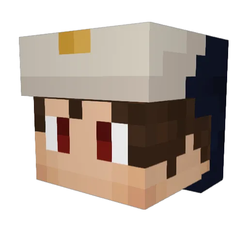 FosterShaner Minecraft avatar head, 3D render