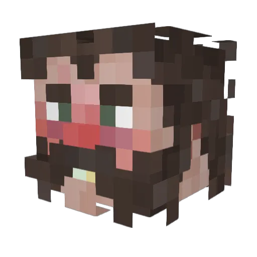 Fostrel Minecraft avatar head, 3D render