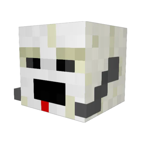 FostyG Minecraft avatar head, 3D render