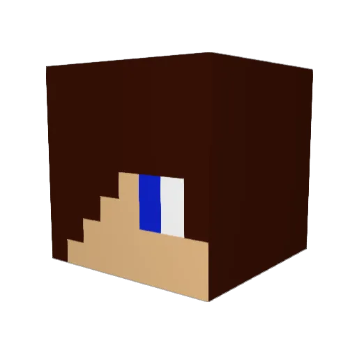 Fotballstjernen1 Minecraft avatar head, 3D render
