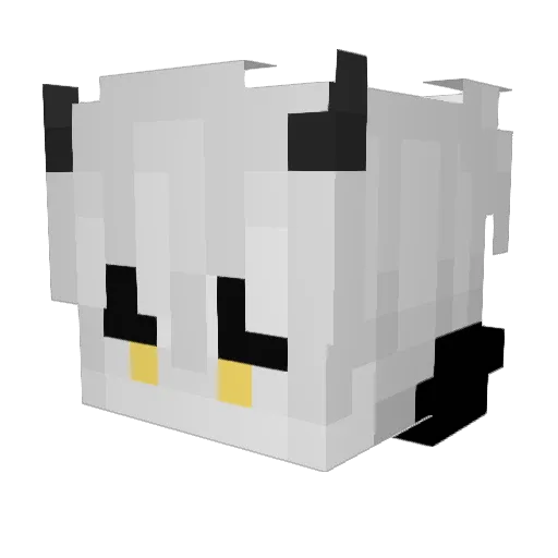 Fotev Minecraft avatar head, 3D render