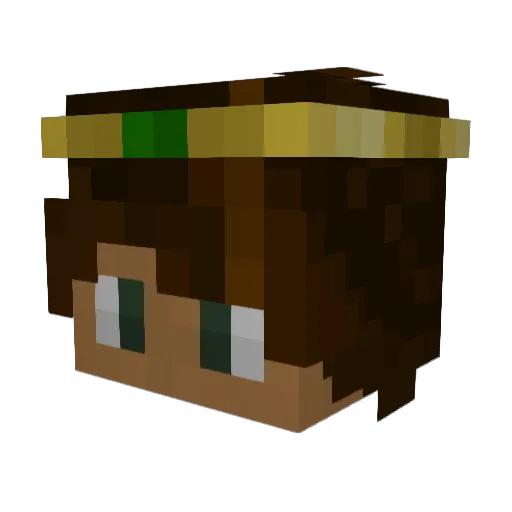 Fotexxz Minecraft avatar head, 3D render