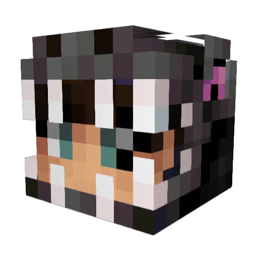FotoBat Minecraft avatar head, 3D render